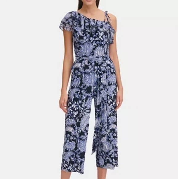 NWT! TOMMY HILFIGER Size 4 one shoulder jumpsuit - Picture 1 of 8